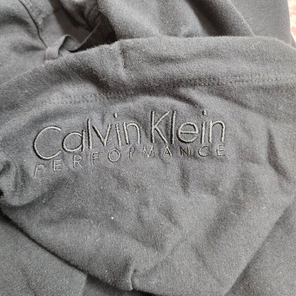 Womens Black Calvin Klein Performance Pullover Hoodie Sweatshirt Sleeveless L - Picture 12 of 13